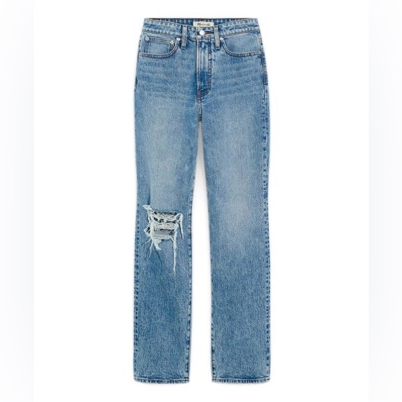 Madewell | Kingsbury Wash Blue Curvy Vintage-Style Straight-Leg Jeans - Picture 1 of 2